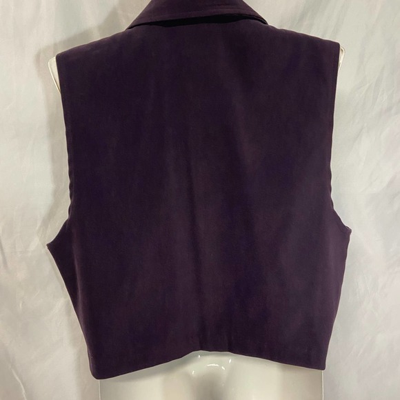 LA Los Angeles Gal Vest Purple /Royal Violet Tailored Fit Size 14 - Picture 2 of 7